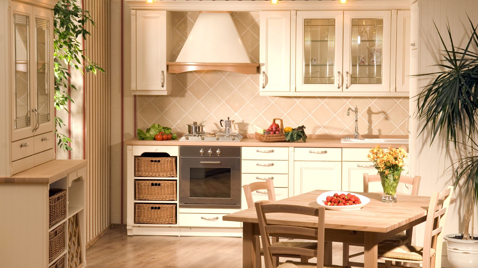 Biophilic kitchen Cabinet design